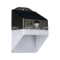 Aplique Solar LED 2W Sensor 4000K Cuerpo Blanco y Negro - 3