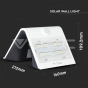 3W LED Solar Wall Light 3000K+4000K Black Body - 10