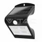 3W LED Solar Wall Light 3000K+4000K Black Body - 1