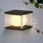 3W LED Solar Garden Lamp (205A-205A-183mm) 3000K Black, White body - 8