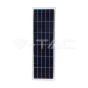 Farola Solar 400W LED Panel solar 50W 6400K Aluminio + PC - 2