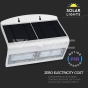 Lámpara de pared solar LED 6.8W Blanco Natural Cuerpo Blanco y Negro - 7
