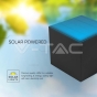 9W COB LED Luz de pared solar Batería 1x2600mAh 16horas 3000K Cuerpo negro IP65 - 8