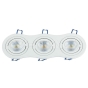 3 x GU10 Housing Round White - 6