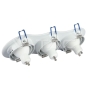 3 x GU10 Housing Round White - 8