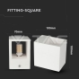 G9 Fitting Square White - 5
