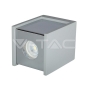 GU10 Fitting Concrete Surface Chrome Bottom Square - 2