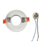 GU10 Fitting de yeso con aro de cromo cuerpo redondo de empotrar - 4