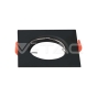 Aro GU10 cuadrado negro - 1