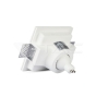 GU10 Soporte Cuadrado Yeso Blanco 121 x 121 mm - 4