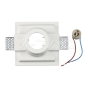 GU10 Soporte Cuadrado Yeso Blanco 121 x 121 mm - 5