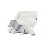 GU10 Fitting Square Gypsum White - 3