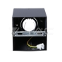 GU10 Fitting Surface Square Black - 6