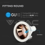 GU10 Fitting White, Rose Gold Round - 5