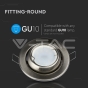 GU10 Housing Changing Angle Round Satin Nickel - 6