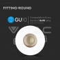 GU10 Fitting White+Rose Gold Round - 5