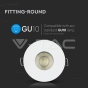 GU10 Housing Matt Round White - 5