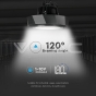 LED Highbay SAMSUNG Chip/DRIVER 100W 180 lm/Watt Black Body 6000K - 7