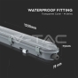 LED Waterproof Fitting M-Series 1200mm 36W 4000K Transparent 120 lm/W - 7