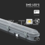 LED Waterproof Fitting M-Series 1200mm 36W 6400K Transparent 120 lm/W - 2