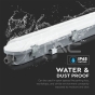 LED Waterproof Fitting M-Series 1500mm 48W 4000K Milky Cover 120 lm/W - 3