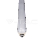 LED Waterproof Fitting M-Series 1500mm 48W 6400K Transparent SS Clip 120 lm/W - 3