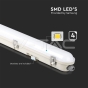 LED Waterproof Fitting M-Series SAMSUNG Chip 120cm 36W 4000K Milky Cover SS Clip 120lm/W - 5