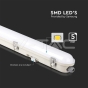 LED Waterproof Fitting SAMSUNG Chip M-Series 1500mm 48W 6500K Emergency Kit PC/PC SS Clip 120lm/W - 5