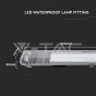 Waterproof Fitting T8 2 x 60cm Metal Hermetic seal IP65 - 6