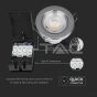 5W LED Fire Rated Downlight SAMSUNG Chip Chrome Dimmable 4000K - 12
