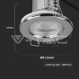 5W LED Fire Rated Downlight SAMSUNG Chip Chrome Dimmable 4000K - 14