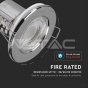 5W LED Fire Rated Downlight SAMSUNG Chip Chrome Dimmable 4000K - 9