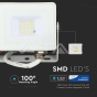 10W LED Floodlight SMD SAMSUNG Chip Slim White Body 4000K - 7