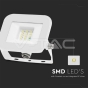 10W LED Floodlight SMD SAMSUNG Chip PRO-S White Body 6500K - 2