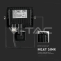 10W LED Sensor Floodlight SAMSUNG Chip Cut-OFF Function Black Body 3000K - 7