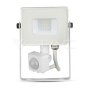 10W LED Sensor Floodlight SAMSUNG Chip Cut-OFF Function White Body 4000K - 1