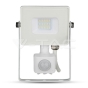 10W LED Sensor Floodlight SAMSUNG Chip Cut-OFF Function White Body 6400K - 2