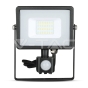 20W LED Sensor Floodlight SAMSUNG Chip Cut-OFF Function Black Body 3000K - 3