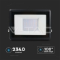 30W LED Floodlight SAMSUNG Chip Black Body 6400K - 10
