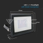 30W LED Floodlight SAMSUNG Chip Black Body 6400K - 11