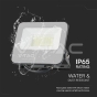 30W LED Floodlight 4000K Black Body Grey Glass 160lm/W 5yrs Warranty - 5