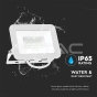 30W LED Floodlight SMD SAMSUNG Chip PRO-S White Body 6500K - 5