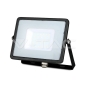 30W LED Floodlight SMD SAMSUNG Chip Slim Black Body Warm White - 1