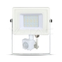 30W LED Sensor Floodlight SAMSUNG Chip Cut-OFF Function White Body 4000K - 2