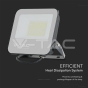 50W LED Floodlight 4000K Black Body Grey Glass 160lm/W 5yrs Warranty - 3