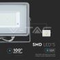 Proyector LED 50W SMD SAMSUNG CHIP Cuerpo Gris 4000K - 6