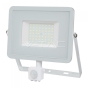 50W LED Sensor Floodlight SAMSUNG Chip Cut-OFF Function White Body 6400K - 1