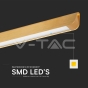 Luz de suspensión colgante lineal LED de 36 W tipo CCT: 3 en 1 Oro mate - 3