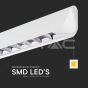 Luz de suspensión colgante lineal LED de 36 W tipo CCT: 3 en 1 Blanco - 3