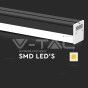 Luz Lineal LED 40W Cuerpo Negro 6500K - 4